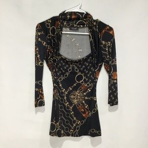 Camille La Vie Designed Stretch Top (M)